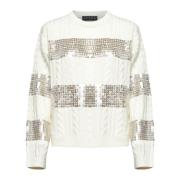 Kaos Icona Cream Sweaters White, Dam