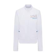 Love Moschino W343201M4364A00 Sweatshirt, Vit, Ss22 White, Dam