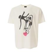 PS By Paul Smith Heart Cycle T-tröja i vitt Beige, Herr