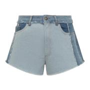 Chiara Ferragni Collection Denim Shorts Blue, Dam