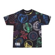 New Era NBA All Over Print Tee Multicolor, Herr