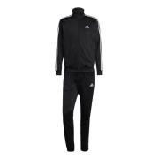 Adidas Svart Basic 3-Stripes Tricotdräkt Black, Herr