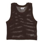 Obey Mesh Tank Top i Java Brown Brown, Dam