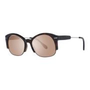 Serengeti Brun Acetat Metall Unisex Solglasögon Brown, Unisex