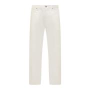 Jil Sander Straight Jeans White, Herr