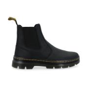 Dr. Martens Svarta läder Wyoming stövlar Black, Herr