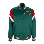 Mitchell & Ness NHL Heavyweight Bomber Jacket Original Lagfärger Green...