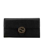 Gucci Vintage Pre-owned Laeder plnbcker Black, Dam