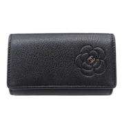 Chanel Vintage Pre-owned Laeder nyckelhllare Black, Unisex