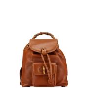 Gucci Vintage Pre-owned Laeder axelremsvskor Brown, Dam