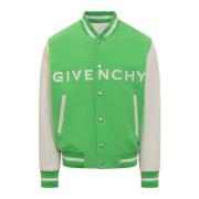 Givenchy Varsity Wool Grain Jacka Green, Herr