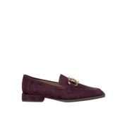 Alma EN Pena Platt loafer med stigbyglar Red, Dam