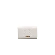 Love Moschino Crossbody Chain Väska med Logotyp Fram White, Dam