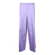 Liviana Conti Bomullsblandning Stretchbyxor Purple, Dam