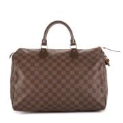 Louis Vuitton Vintage Pre-owned Canvas handvskor Brown, Dam