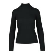 Absolut Cashmere Lyxig Cashmere Ulltröja Black, Dam