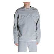 Calvin Klein Präglad Logotyp Sweatshirt Kollektion Bomull Polyester Gr...