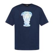 Versace T-shirt med Medusas huvud Blue, Herr