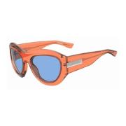 Dsquared2 Blått Glas Plastbåge Solglasögon Orange, Herr