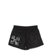 Off White Arrow Vibe Badshorts Svart Black, Herr