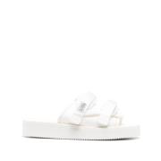 Suicoke Flip Flop Sandaler Vit Moto Stil White, Dam