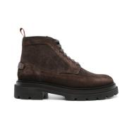 Santoni Chokladbruna Mocka Vandringsskor Brown, Herr