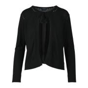 Ballantyne Elegant Viskos-Polyester Cardigan Black, Dam