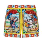 Dolce & Gabbana Carretto print shorts Multicolor, Dam