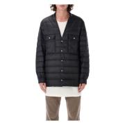 Moncler Svart Down Outer Shirt Aw24 Black, Herr