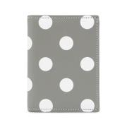 Comme des Garçons Polka Dot Plånbok Grå Läder Gray, Dam