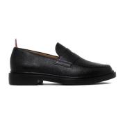 Thom Browne Svart Penny Loafer Lättvikts Gummisula Black, Herr