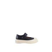 Marni Läder Sneakers med 100% Gummisula Black, Dam