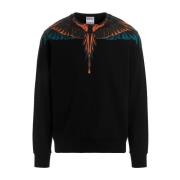 Marcelo Burlon Icon Wings Crewneck Sweatshirt Black, Herr