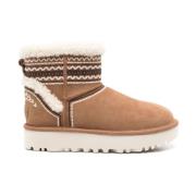 UGG Beige Boots med Material Beige, Dam