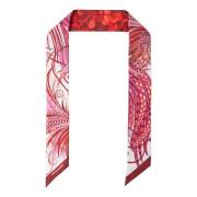 Salvatore Ferragamo Sidenscarf Red, Dam