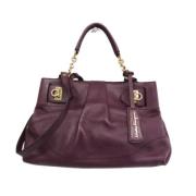 Salvatore Ferragamo Pre-owned Pre-owned Laeder handvskor Purple, Dam