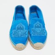 Christian Louboutin Pre-owned Pre-owned Mocka lgskor Blue, Dam