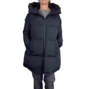 Herno Quiltad Svart Parka med Handske Black, Dam