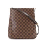 Louis Vuitton Vintage Pre-owned Canvas axelremsvskor Brown, Dam