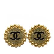 Chanel Vintage Pre-owned Tyg rhngen Yellow, Dam