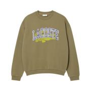 Lacoste Fransk Stil Sweatshirt med Originaltryck Green, Herr