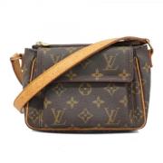 Louis Vuitton Vintage Pre-owned Tyg axelremsvskor Brown, Dam