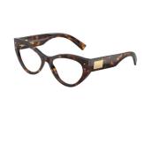 Dolce & Gabbana Cat Eye Glasögon Stilfull Modell Brown, Unisex