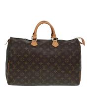 Louis Vuitton Vintage Pre-owned Canvas handvskor Brown, Dam