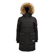 Jack1T Äventyrs Parka med Faux-Fur Hood Black, Dam