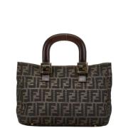 Fendi Vintage Pre-owned Canvas fendi-vskor Brown, Dam