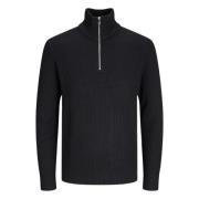 Jack & Jones Herrstickat Kollektion för Höst/Vinter Black, Herr