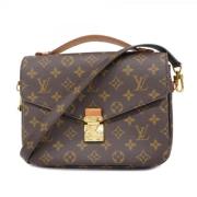 Louis Vuitton Vintage Pre-owned Tyg axelremsvskor Brown, Dam