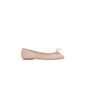 Chloé Beige Läder Ballerina Skor med Charm Beige, Dam