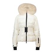 Moncler Vit Valdivia Pufferjacka White, Dam